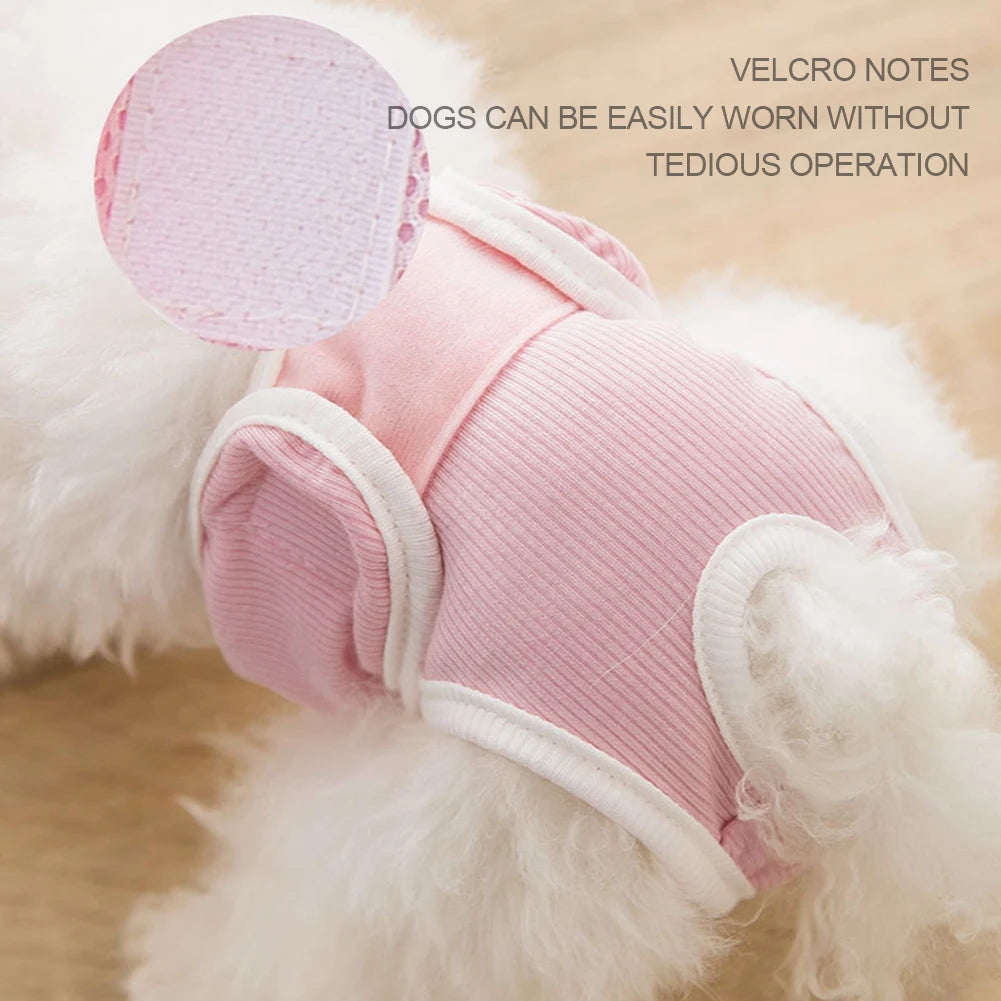 Dog Diaper Physiological Pants Sanitary Reusable Washable Female Dog Panties Shorts Underwear Briefs for Dogs Nappy Wrap XS-XXL