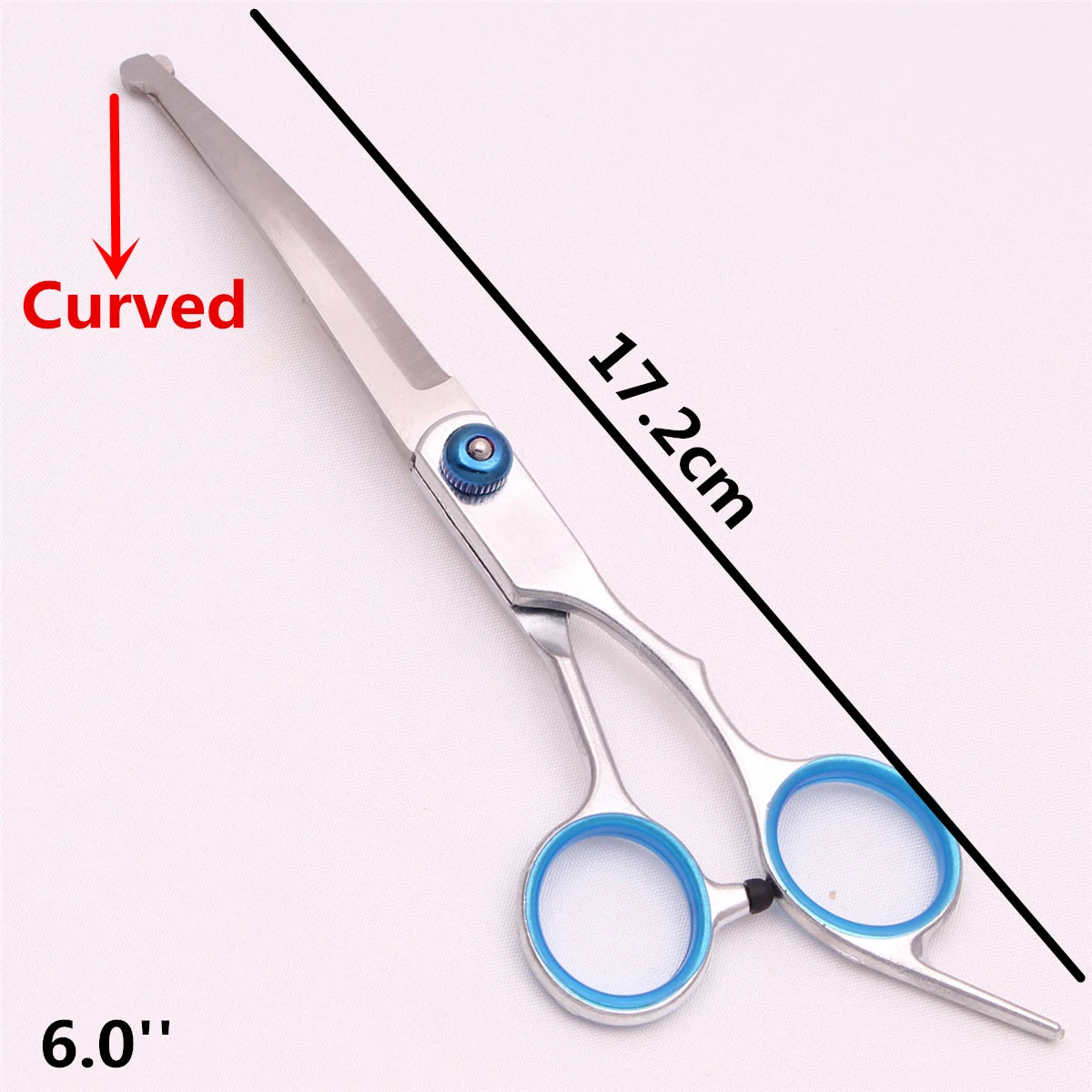 6.0'' Pet Grooming Safety Scissors Hair Cutting Curved Thinning Comb Shears Sets For Home Dogs Cats Salon C3066