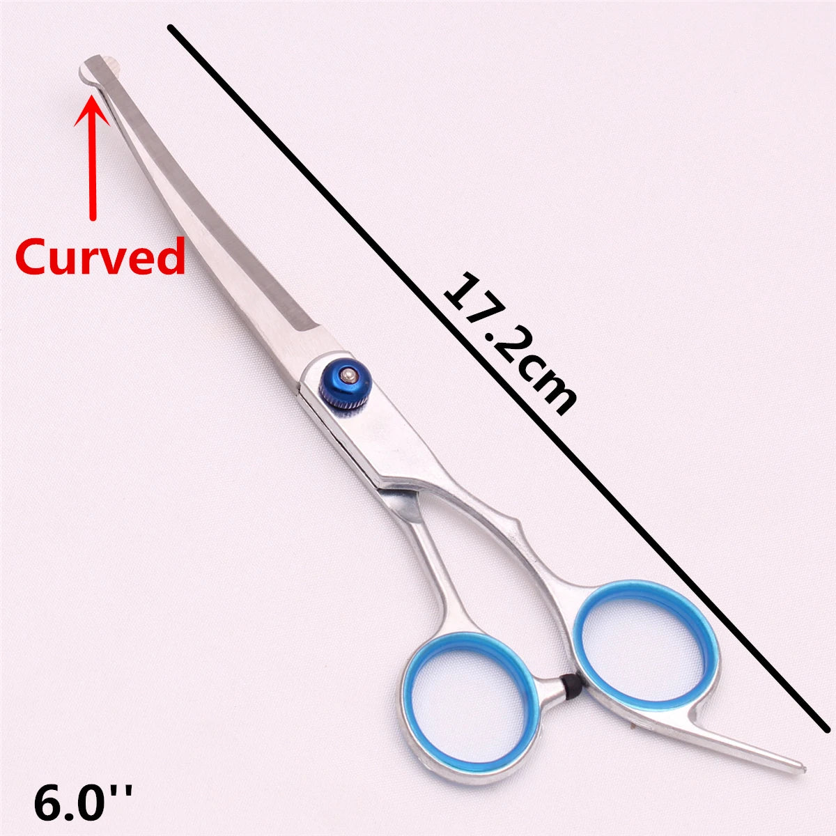 6.0'' Pet Grooming Safety Scissors Hair Cutting Curved Thinning Comb Shears Sets For Home Dogs Cats Salon C3066