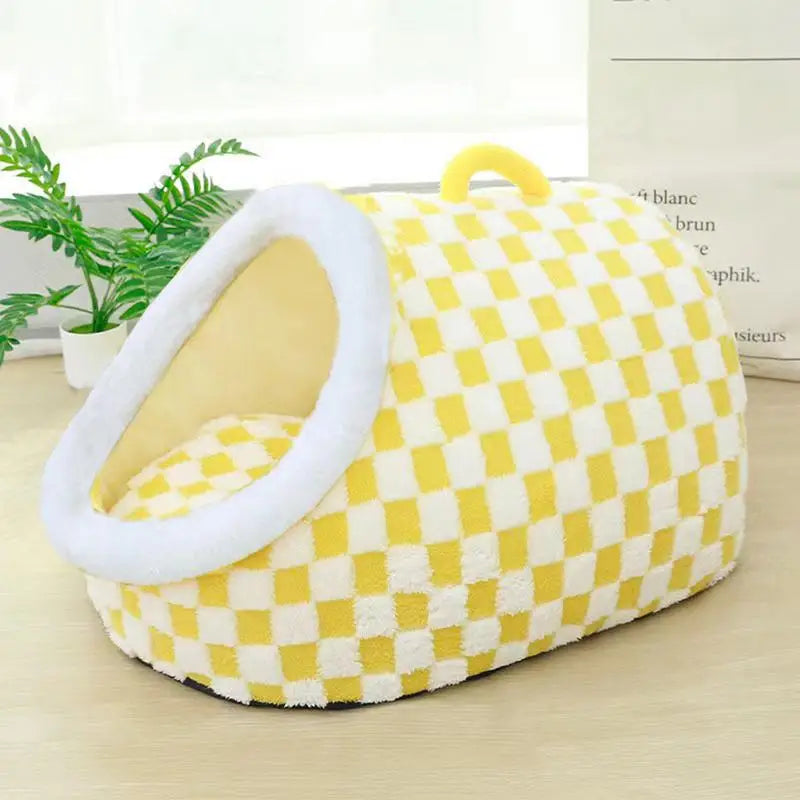 Cat Cave For Indoor Cats Medium Large Cats Cave Bed Cozy Slipper For Indoor Pets Cozy Pet Hideaway Bed Cute Covered Cat Bed With