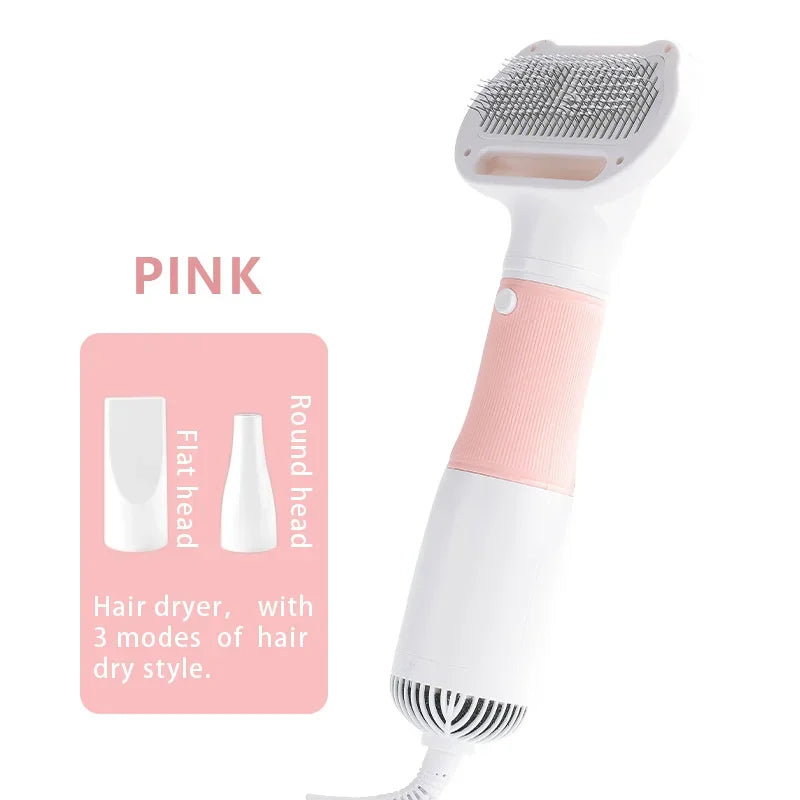 Dog Water Blower Hair Pulling Blowing Wind Modeling 3 In 1 Artifact Dog Hair Pulling Machine Hair Dryer Teddy Hair Comb Beauty